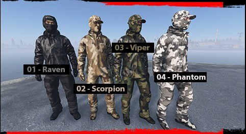 Kit Spawn CorpZ: Raven, Scorpion, Viper e Phantom